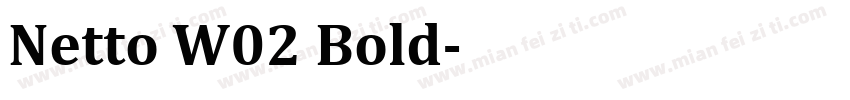 Netto W02 Bold字体转换